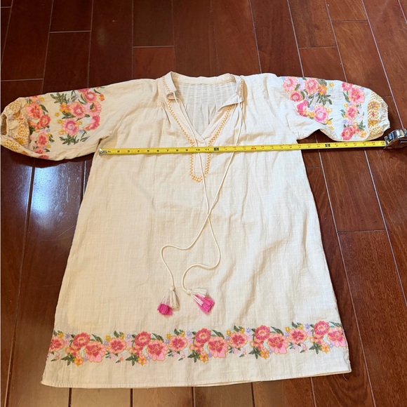 New Cleo Boho Gypsy Tassel Tunic Dress Top - Picture 4 of 5